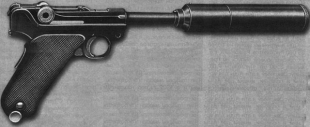 Различные модели Parabellum с глушителями в тридцатых — начале сороковых годов состояли на вооружении германских спецслужб.